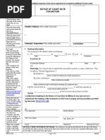 MOT Notice of Court Date For Motion