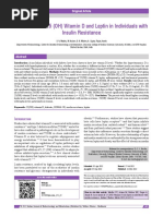 Association of 25 OH Vitamin D and Leptin In.6