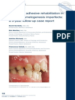 Full-Mouth Adhesive Rehabilitation in A Case of Amelogenesis Imperfecta: A 5-Year Follow-Up Case Report