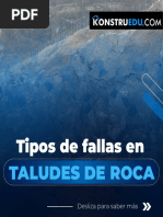 Tipos de Fallas en Taludes de Roca