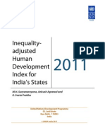 Inequality-Adjusted Human Development Index For India's States