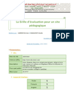 Grille D'evaluation D'un Site