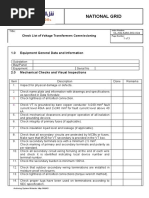 Checklist For VT Rev00