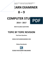 Computer Studies 8 - 9 - Topical Revision 2014-2017