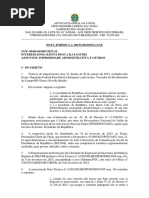 NOTA JURÍDICA N. 00151/2023/PGU/AGU NUP: 00405.003007/2023-25 Interessados: Kim Patroca Kataguiri Assuntos: Improbidade Administrativa E Outros