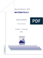 Funciones - MATEMATICA II