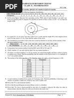 Board Exam 2023 Revision Test 03 Class X Maths