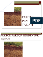 Faktor Faktor Pembentuk Tanah