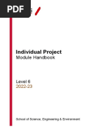 Level 6 Individual Project Handbook - 2022-23-V1