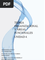 UNIDAD 4 Teoria Org y Areas Funcionales