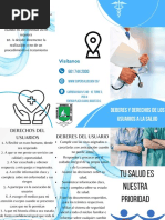 Folleto Centro Medico Azul Claro