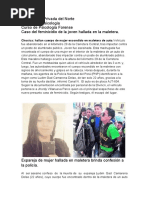 Caso Del Feminicidio de La Joven Hallada en La Maletera