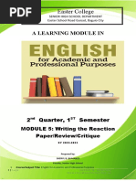 A Learning Module in Eapp 5