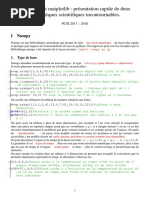 Numpy Et Matplotlib: Présentation Rapide de Deux Bibliothèques Scientifiques Incontournables