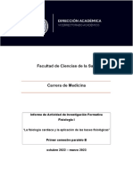 Investigación - Formativa - Fisiología I - Primero B