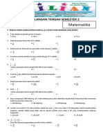 Soal UTS Matematika Kelas 5 SD Semester 2 (Genap) Dan Kunci Jawaban