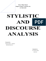 Stylistic and Discourse Analysis