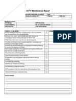 CCTV Maintenance Form