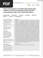 Polymer Composites - 2021 - Zhao - Strain Sensing Behavior of Flexible Polypropylene Poly Ethylene Co Octene Multiwalled