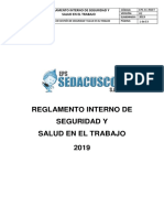 Reglamento Seguridad Salud Sedacusco