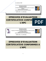 55 Epreuves D'evaluation en Esvs Conformes A L'apc Validees Iden de Diourbel