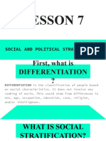 Lesson 7 Social and Political Stratification