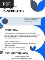 Acute Pancreatitis