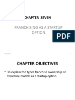 Chapter 7 - Franchising As A Startup Option