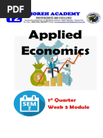 Week 3 Module Applied Economics