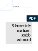 Sobre Verdad y Mentira en Sentido Extra Moral. Nietzsche