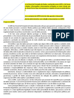 Resumo Sobre LGPD - Lei Geral de Proteção de Dados