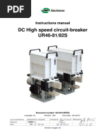 DC High Speed Circuit-Breaker UR46-81/82S: Instructions Manual