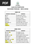 Tarefa de Português - Verbos Ser e Estar + Cores