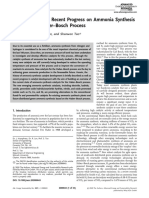 Development and Recent Progress On Ammonia Synthesis Catalysts For Haber-Bosch Process