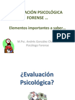 Sesión Evaluación Psicológica Forense