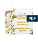 Clase 1 Taller de Cosmética Natural