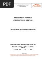 Procedimiento Limpieza de Aisladores Molino