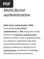 Multi-Factor Authentication - Wikipedia Accound