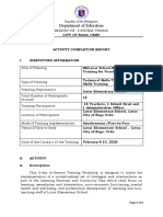 2023 Mid-Year In-Service Training Activity Completion Report of Lutac Elementary School