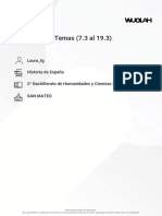 RESUMENES Temas (7.3 Al 19.3) : Laura - FG Historia de España 2º Bachillerato de Humanidades y Ciencias Sociales San Mateo