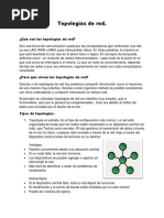 Investigación de Topologías.