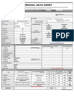 CS Form No. 212 PDS Sample Juan Macabugto Dela Cruz