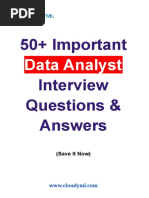 Data Analytics Interview QnAs