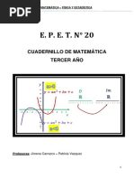 Cuadernillo - Matemática 3° Año Epet 20 Ciclo 2022 Final