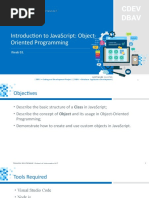 Introduction To JavaScript - Object Oriented Programming