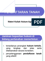 Materi Kuliah OL (1-Pendaftran Tanah)