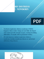 Respiratory Distress Syndrome: Newborn