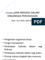 Perbedaan Individu Dalam Organisasi Perusahaan