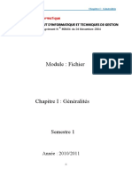 Module: Fichier: Semestre 1