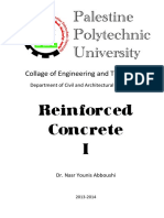 Reinforced Concrete Dr. Nasr Younis Abboushi